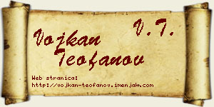 Vojkan Teofanov vizit kartica